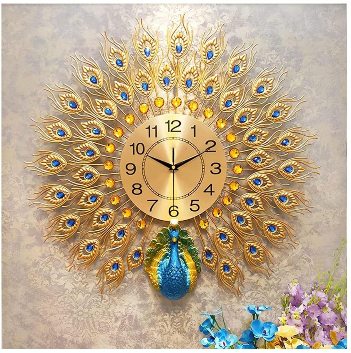 Reloj De Pared Pavo Real Imperial 