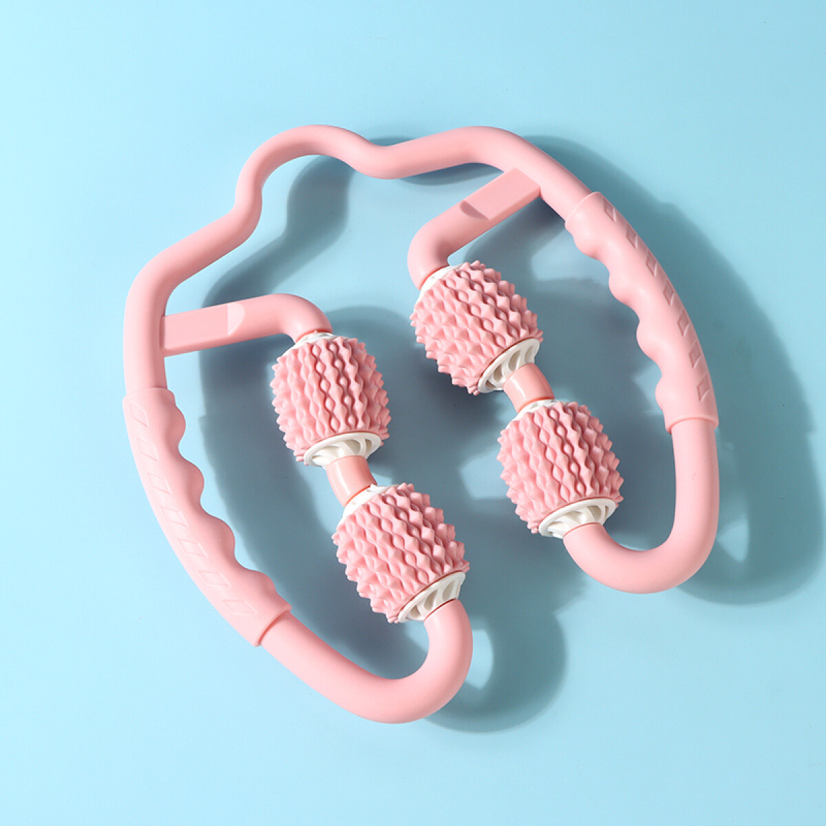 Abrazadera Para Masajes De 4 Rodillos - Rosa 