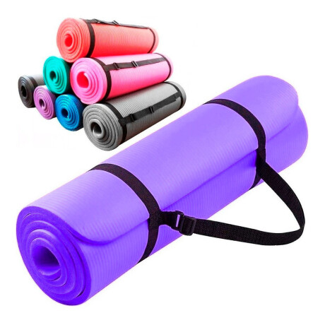 Colchoneta Yogamat Pilates Gimnasia Abdominales 10mm Violeta