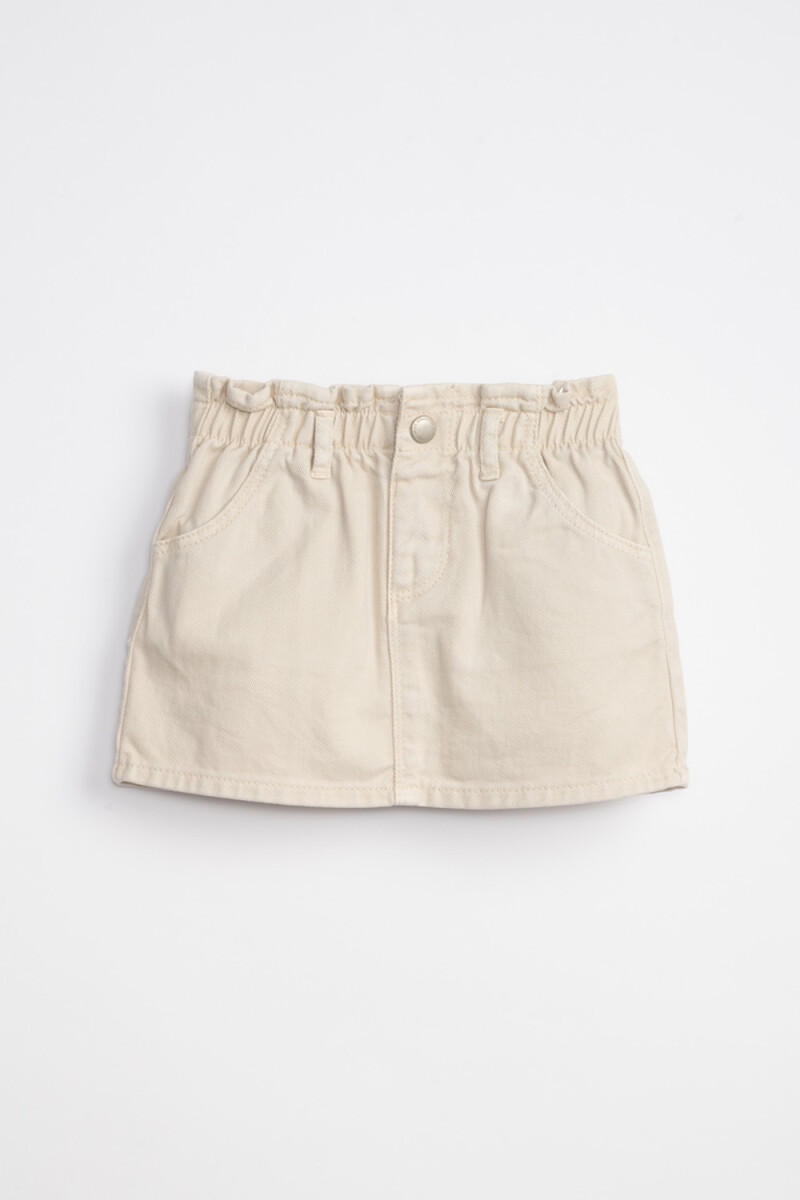 Pollera jean paper bag Cruda