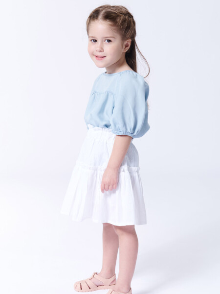 Pollera broderie Blanca