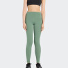 Calza New Balance Sleek Pocket High Rise Verde