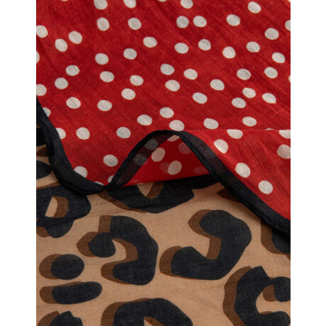 Set De Pañuelos De Raso Rojo Medio