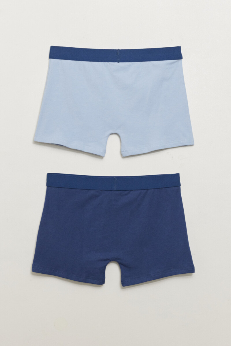 Pack x2 boxer Azul