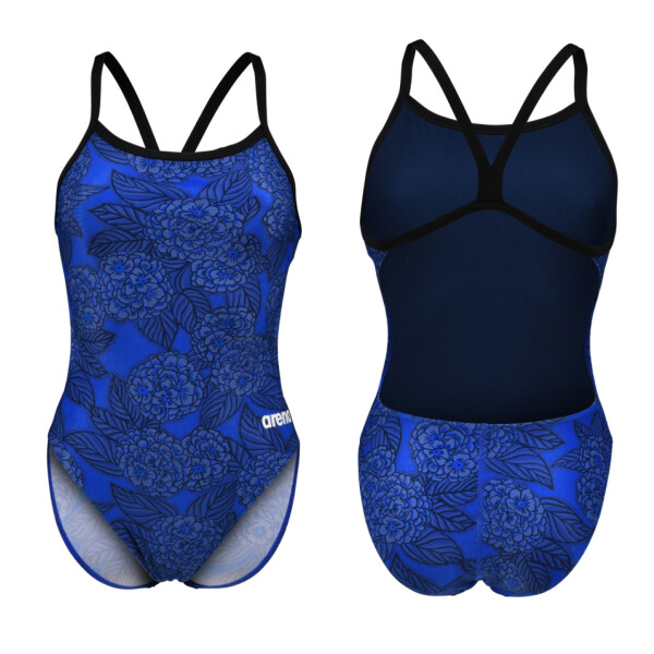 Malla De Entrenamiento Para Mujer Arena Women's Hydrangea Bouquet Swimsuit Azul
