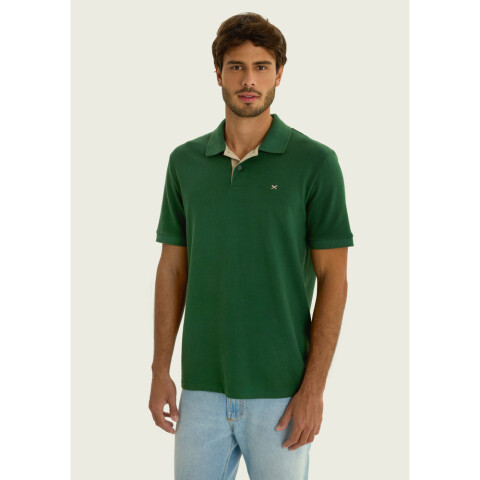 CAMISA POLO MM MASC VERDE ESCURO