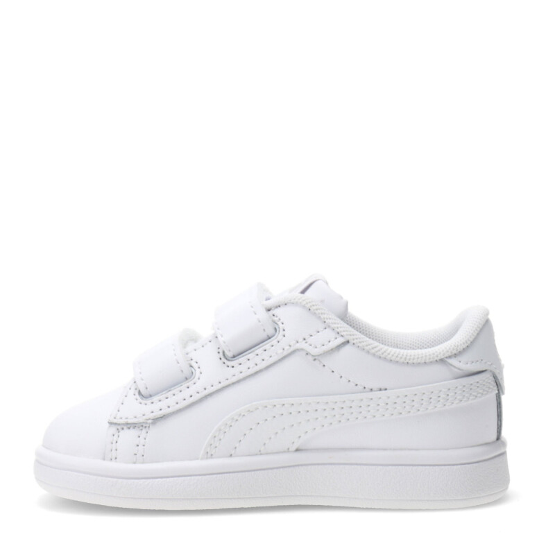 Championes Infantiles Puma Smash 3.0 Leather V Blanco