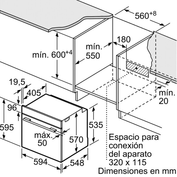 Horno Multifunción Bosch Hba5740s0 HORNO DE EMPOTRAR BOSCH HBA5740S0