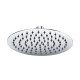 Roseta Redonda Para Ducha Cr Slim Air Acero Inox