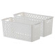 Set x2 Cesto organizador Quadratta calado MS BLANCO