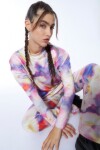 Remera over floral multicolor