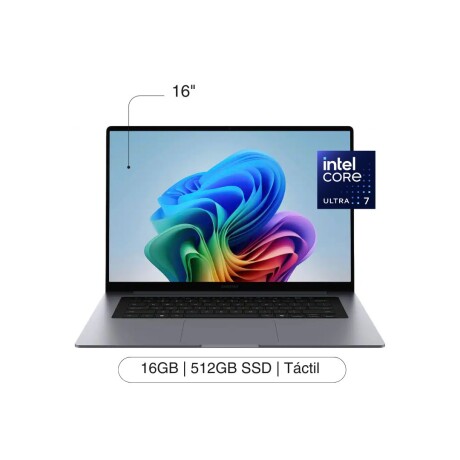 Notebook SAMSUNG Galaxy Book6 16' Touch FHD+ 512GB/16GB Intel Core Ultra 7 355 W11 Notebook SAMSUNG Galaxy Book6 16' Touch FHD+ 512GB/16GB Intel Core Ultra 7 355 W11