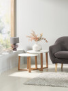 Mesas nido SVENSTRUP Ø60/50 blanco/roble Mesas nido SVENSTRUP Ø60/50 blanco/roble