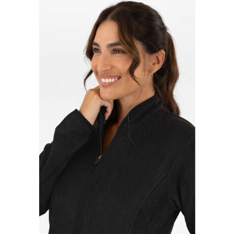 Campera polar mujer black Negro