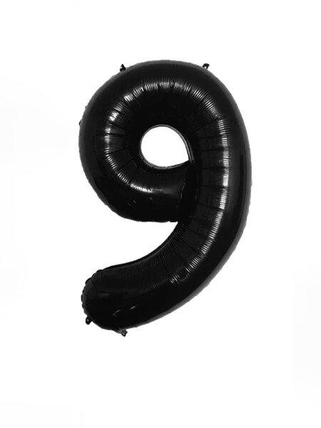 GLOBO NUMERO 9 NEGRO