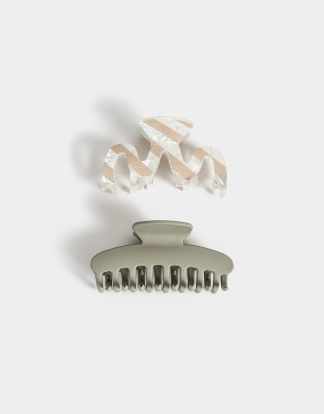 Broches Sets De resina Set De Broches Combinados - Blanco Crudo