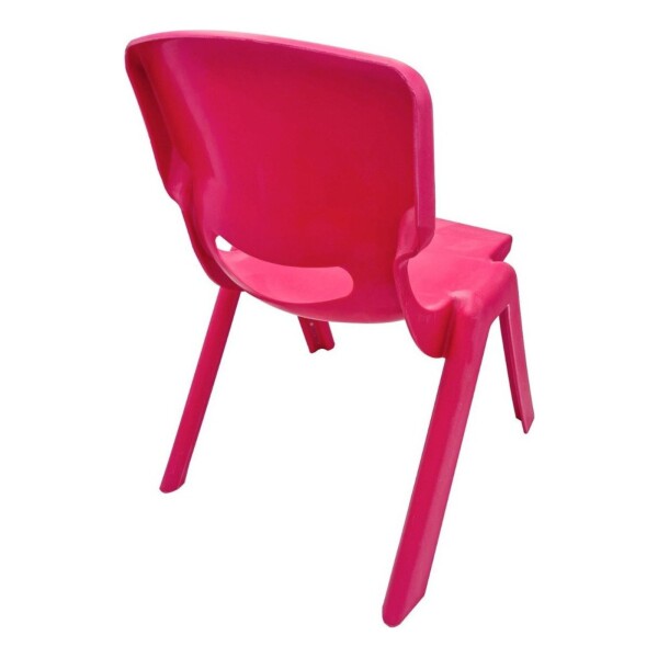 Pack Silla Infantil X3 Niños Plástico Reforzada Apilable Color Variante Fucsia