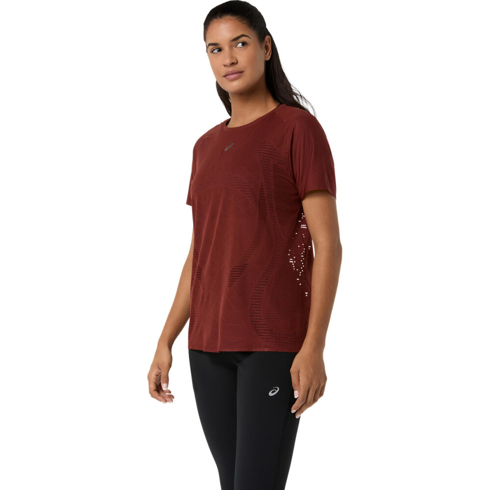 Polos Running Metarun Ss Top Mujer Singed Red