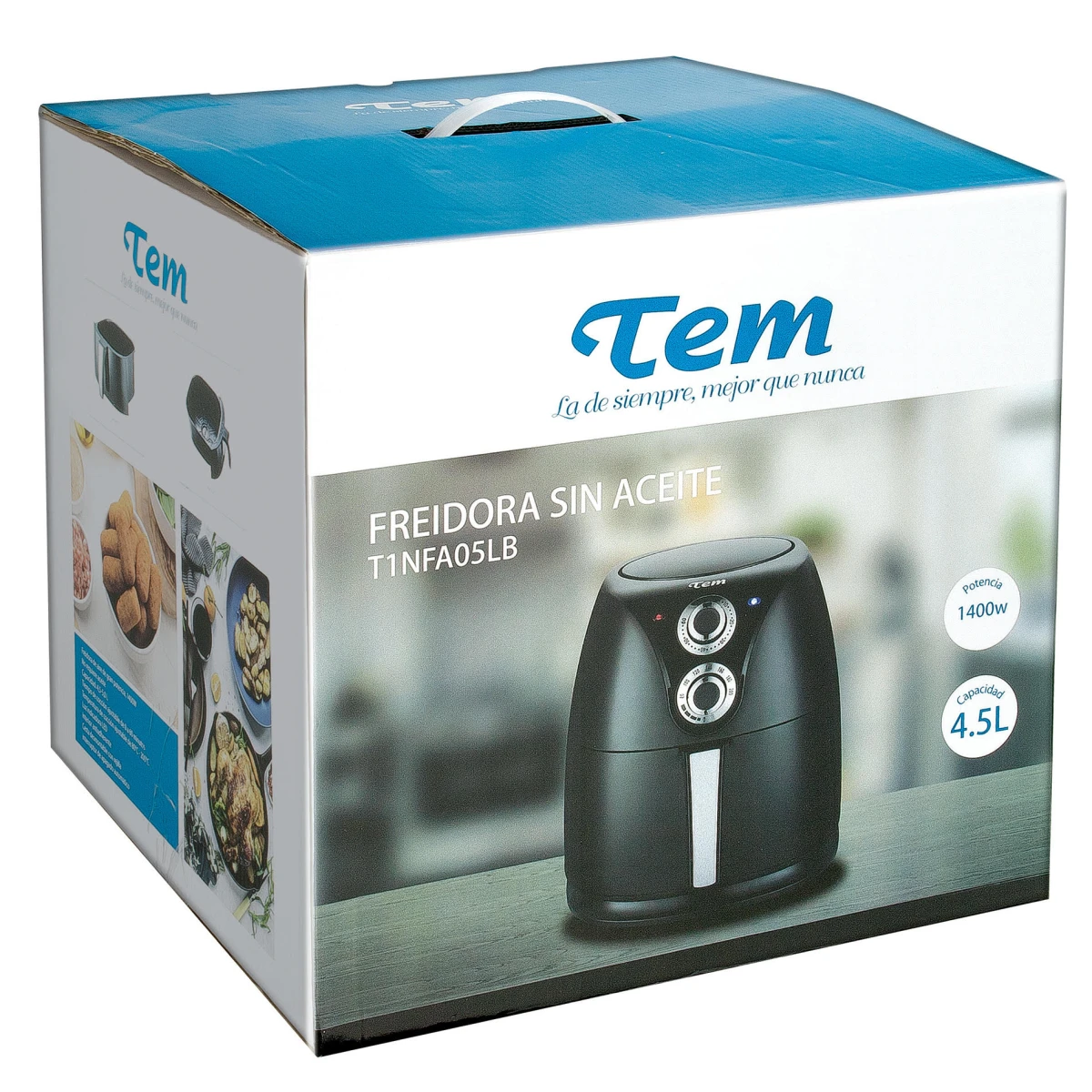 Freidora de Aire Tem T1NFA05LB 7000 1400W 5 Litros 