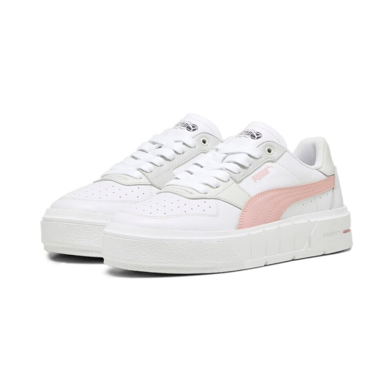 Cali Court Lth W - Mujer White/pink