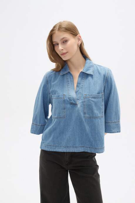 Blusa Railay Azul Claro