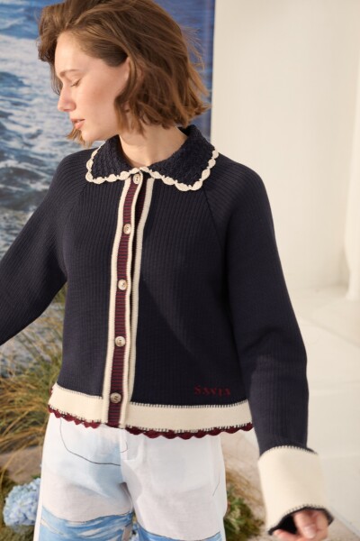 CARDIGAN OLA Azul