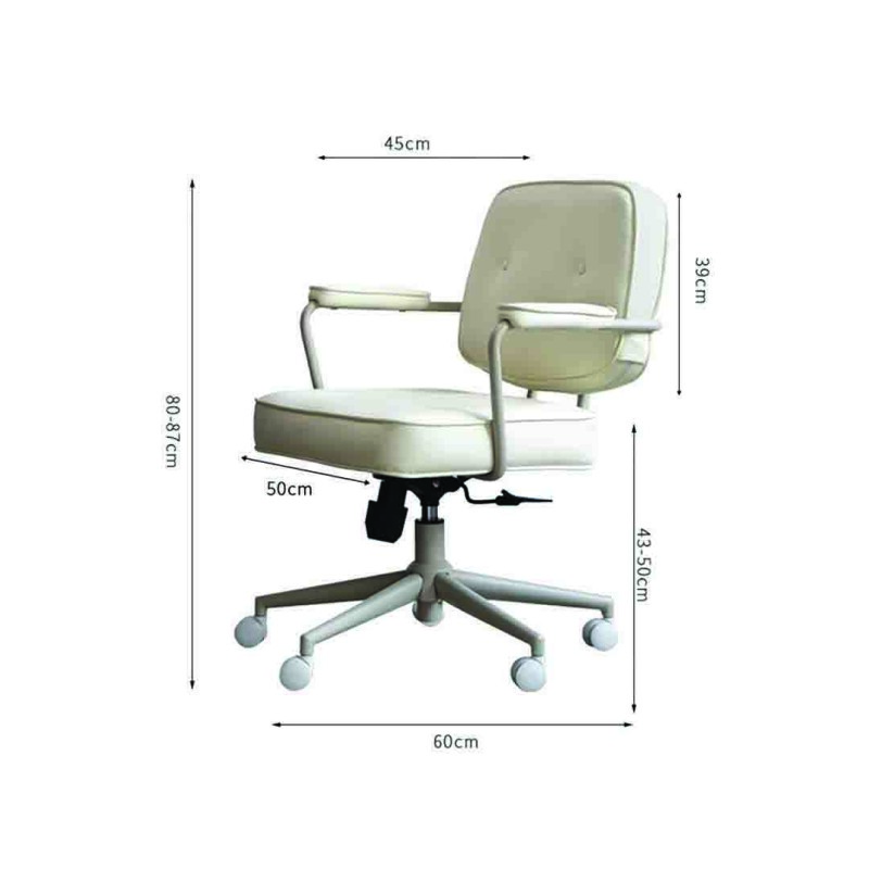 Silla de escritorio Lorenza Gris