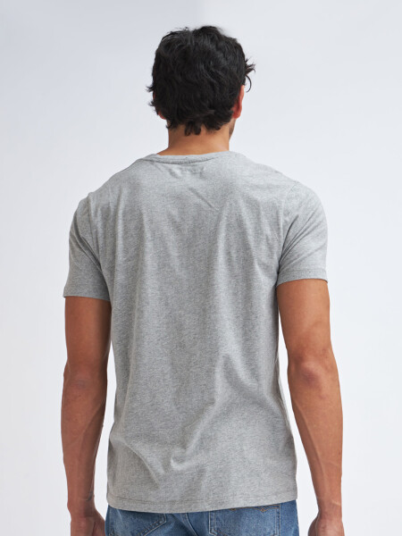 Camiseta cuello redondo Gris
