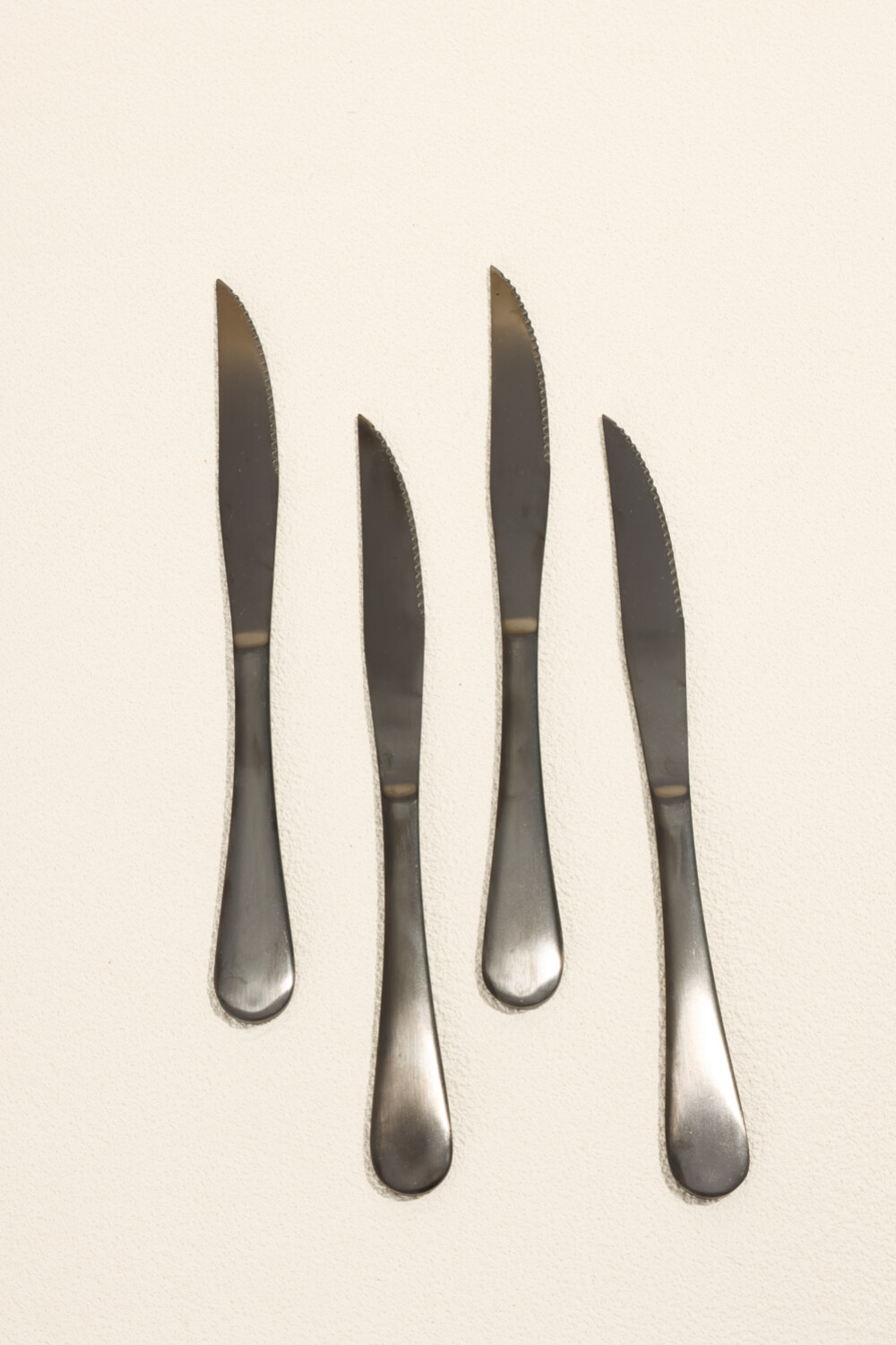 Cuchillo Olivo Set 4 Un. Negro Color Unico