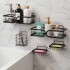 Set X5 Estante Organizador Baño Accesorio Jaboneras Adhesivo IMBACK Color Negro Set X5 Estante Organizador Baño Accesorio Jaboneras Adhesivo IMBACK Color Negro