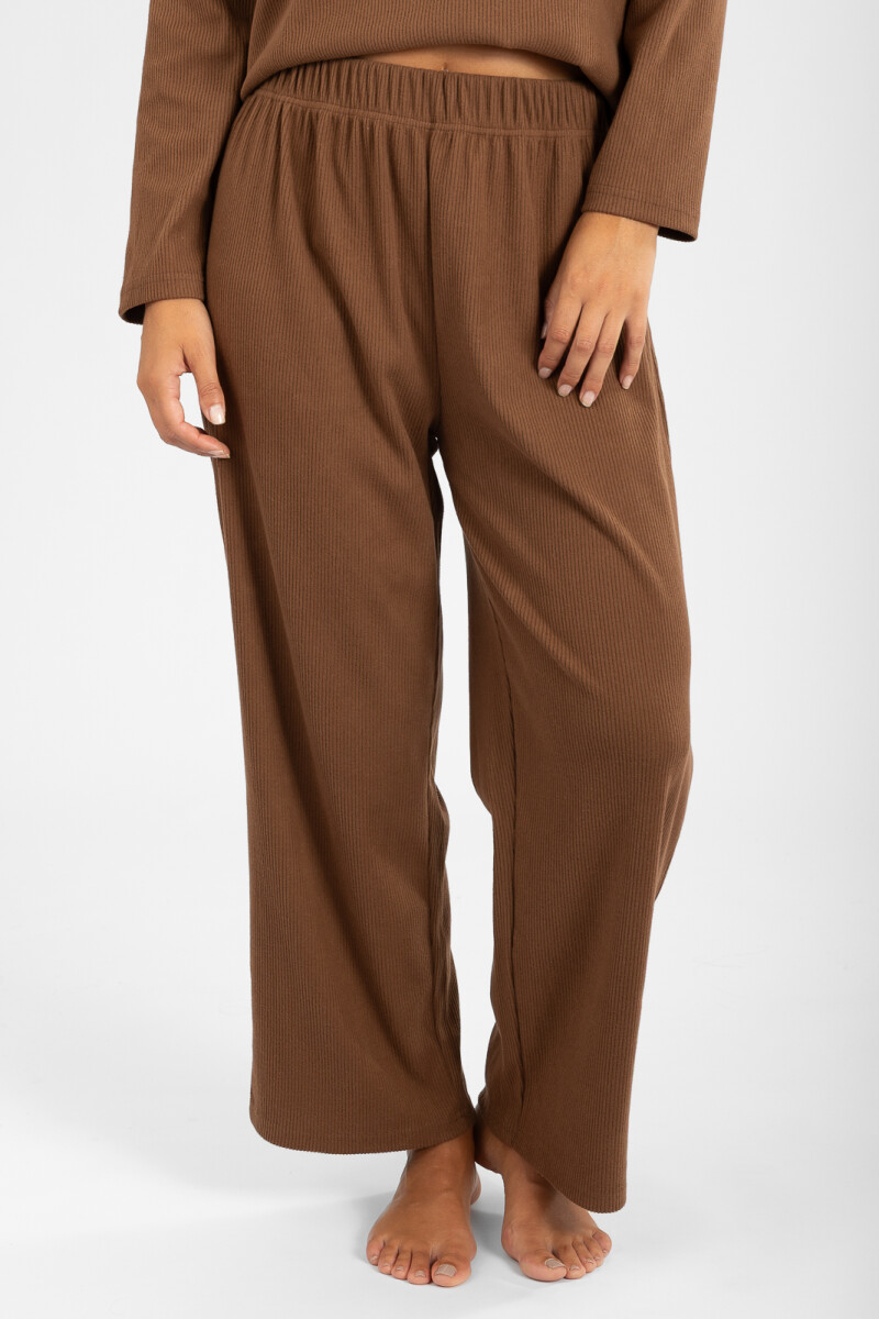 Pantalon cosy - Marron 