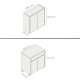 JUEGO MODULAR PARA COCINA INCLUYE AEREO Y BAJO MESADA GAMAS DE BEIGE