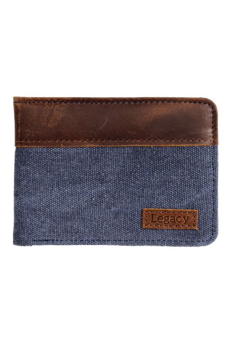 BILLETERA CANVAS - Azul 