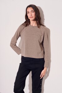 Remera Rayada Arena Melange