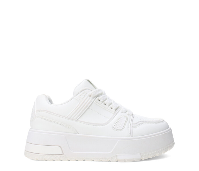 Championes de Mujer Miss Carol STRADA acordonado Blanco