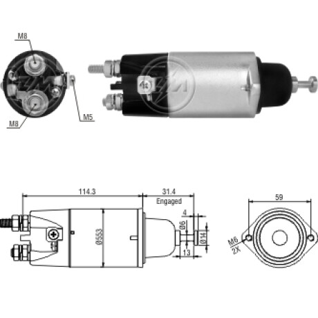 AUTOMATICO DE ARRANQUE - CASE-CATERPILLAR 24V MITSUBISHI ZM AUTOMATICO DE ARRANQUE - CASE-CATERPILLAR 24V MITSUBISHI ZM