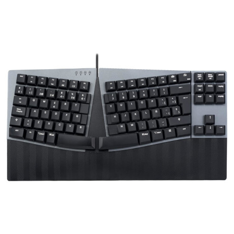 Perixx - Teclado Español. Ergonómico USB PERIBOARD-335BL - Mecánico. Teclas Multimedia. Color Negro 001