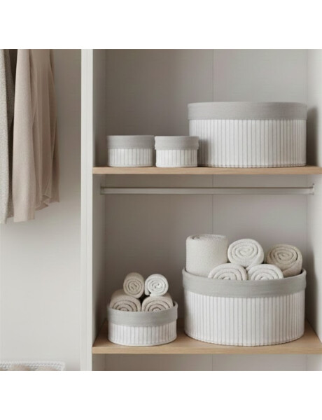 CESTO RED BAMBÚ FORRADO TELA 23X12CM BCO CESTO RED BAMBÚ FORRADO TELA 23X12CM BCO