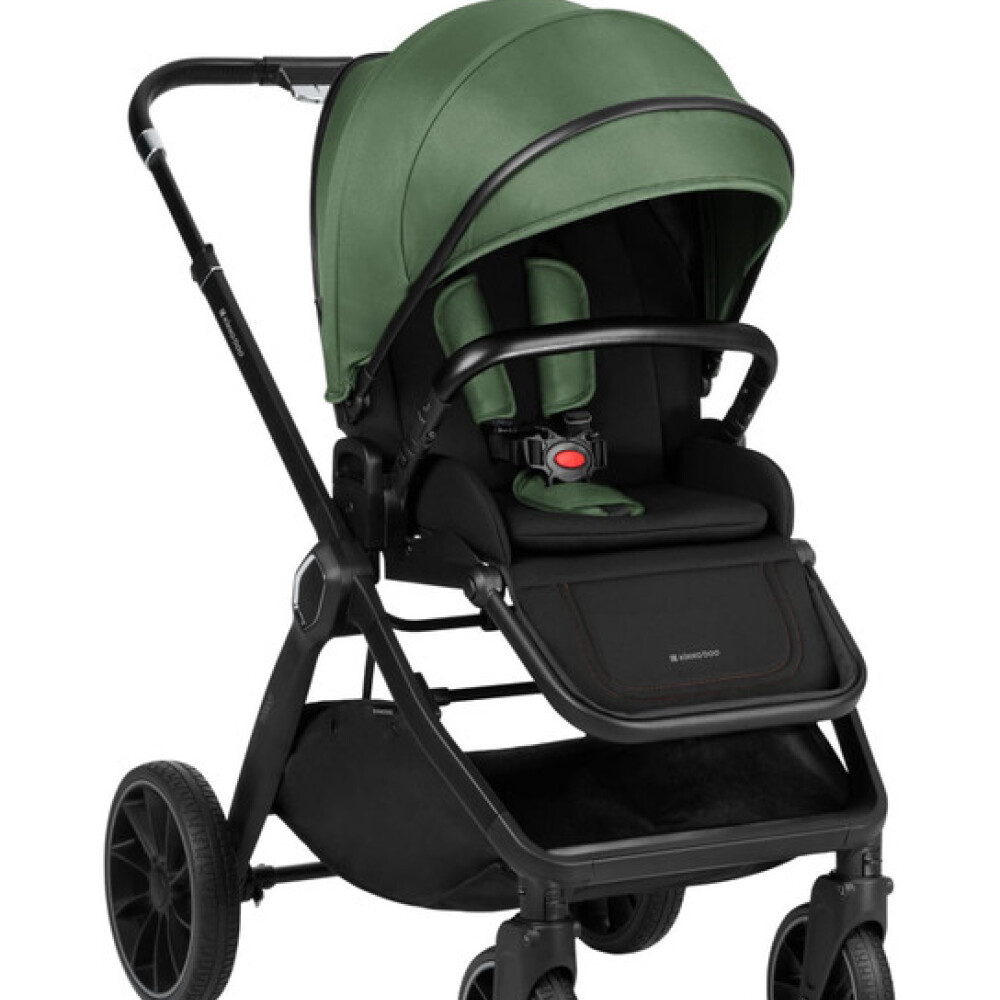 Travel system 4 en 1 TIFFANY ISOFIX KIKKABOO - Army green Travel system 4 en 1 TIFFANY ISOFIX KIKKABOO - Army green