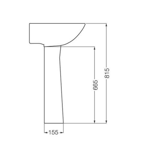 Pedestal Blanco Ferrum Bari 000