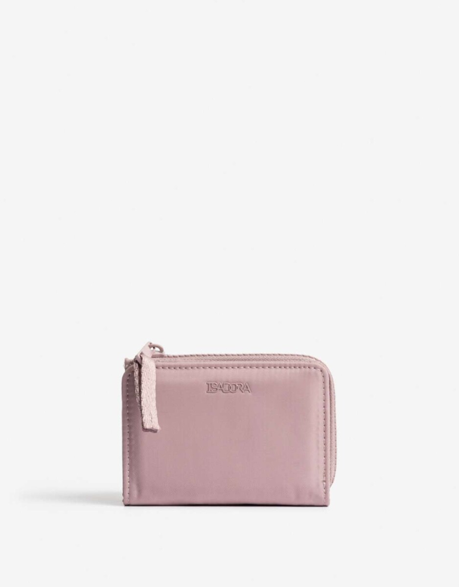 Billetera Nylon Con Cierre - Violeta Lila 