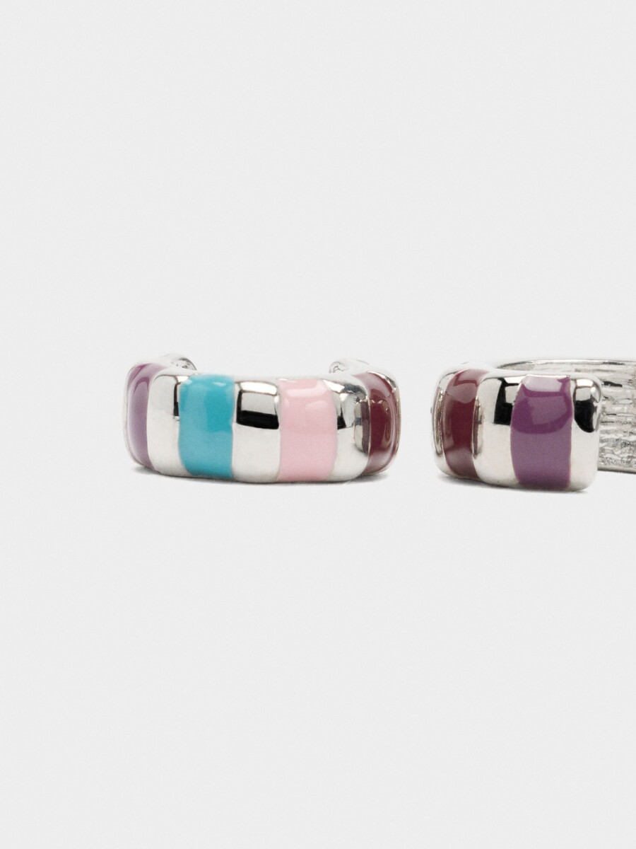 Aros De Esmalte multicolor