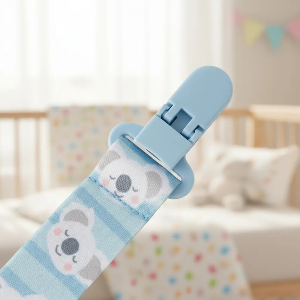 Set x2 clip para chupete BUBA koala celeste