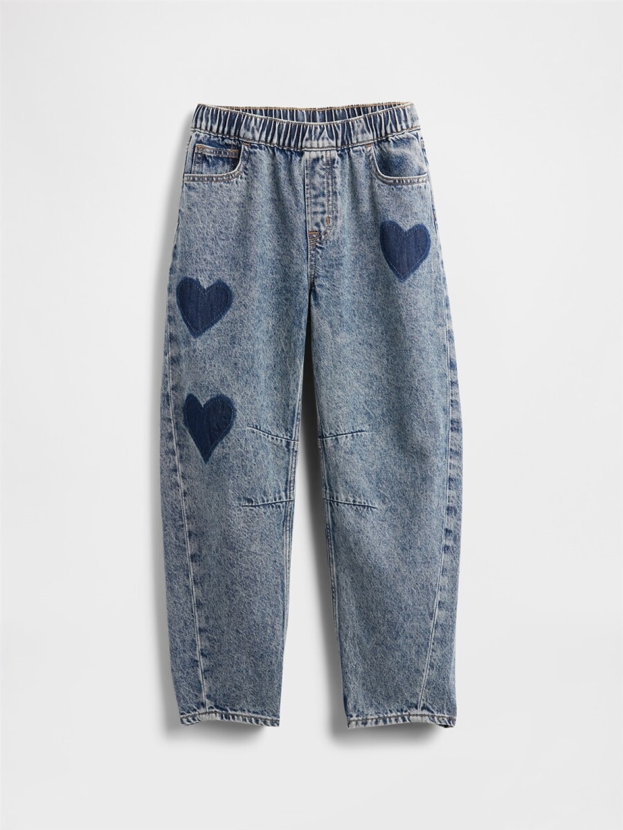 Jean Baggy Niña - Medium Wash 