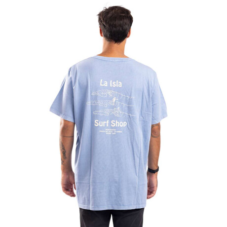 Remera La Isla Swell Bay blue mineral