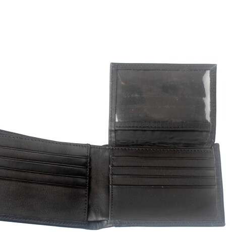 billetera 100% cuero marron