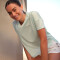 T-SHIRT MC WMN RNG UP verde silver AQUA GLACIER
