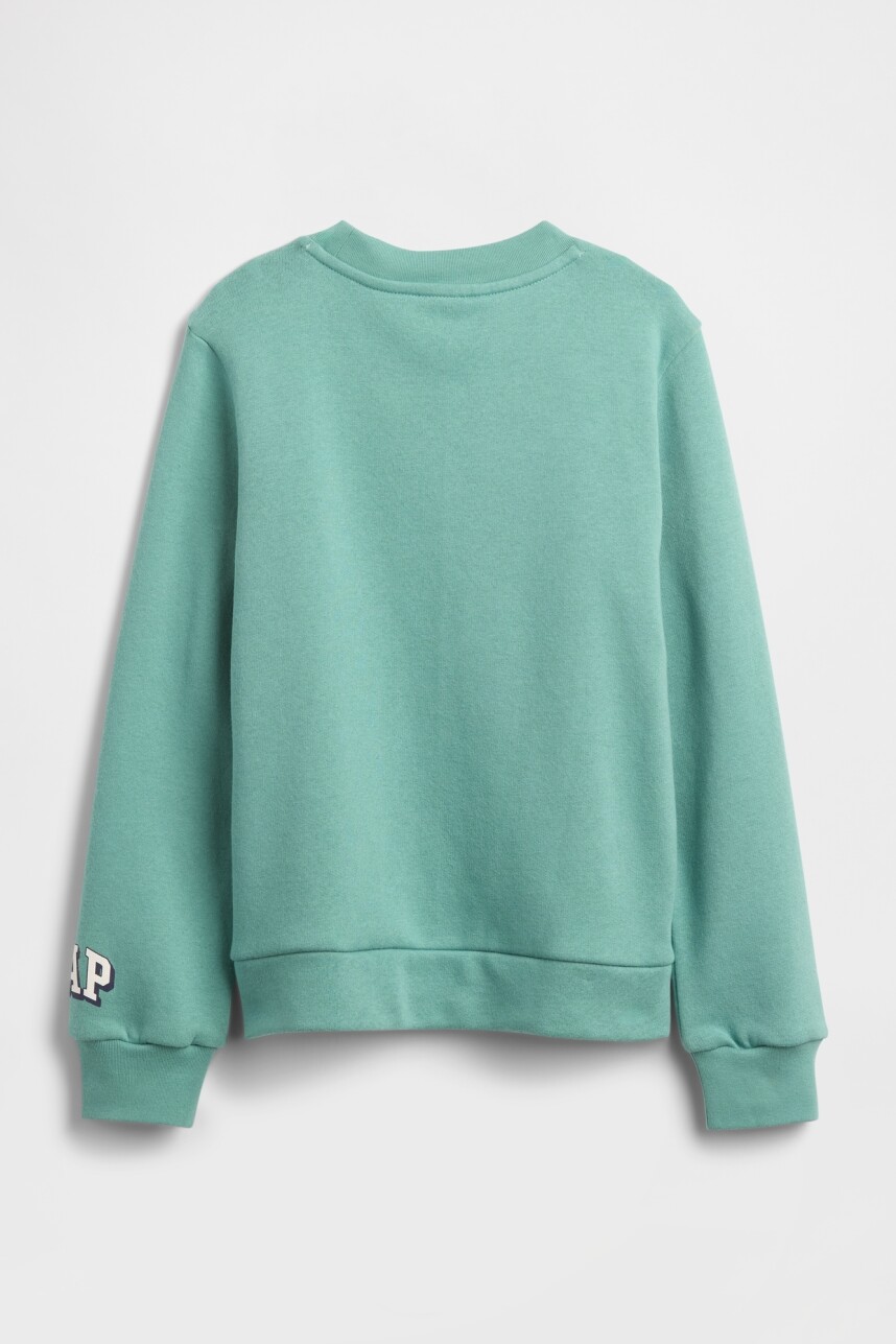 Buzo Deportivo Logo Gap Niña Turquoise Smoke 805