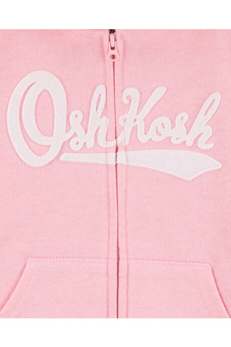 Campera de algodón, con capucha y logo Sin color