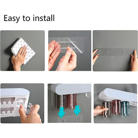 Soporte para Cepillos Dentales Ecoco con Dispensador 001